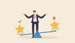 Quality vs quantity, management to assure excellent work outcome, working attitude to deliver superior result concept.