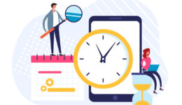 Planner schedule calendar time timetable concept. Vector flat graphic design illustration