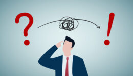 Businessman trying to solve problem.